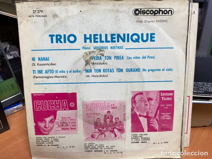 Discos de vinilo: Trio Hellenique - Ni Nanai (7&rdquo;, EP) - Foto 2