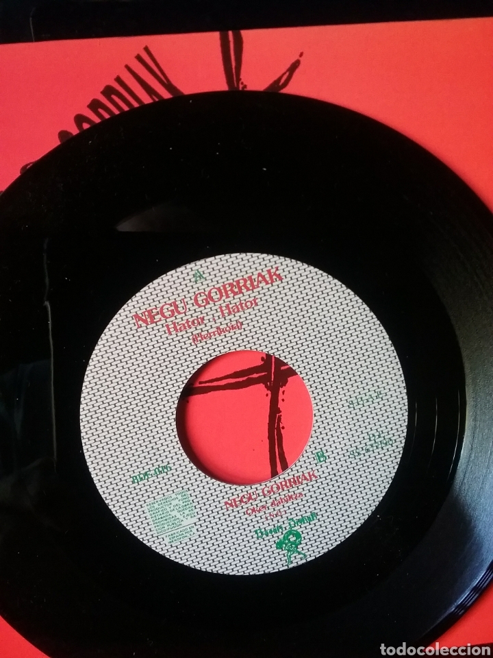 Discos de vinilo: NEGU GORRIAK 1990 1&deg; Single Basati Diskak Records - Foto 4