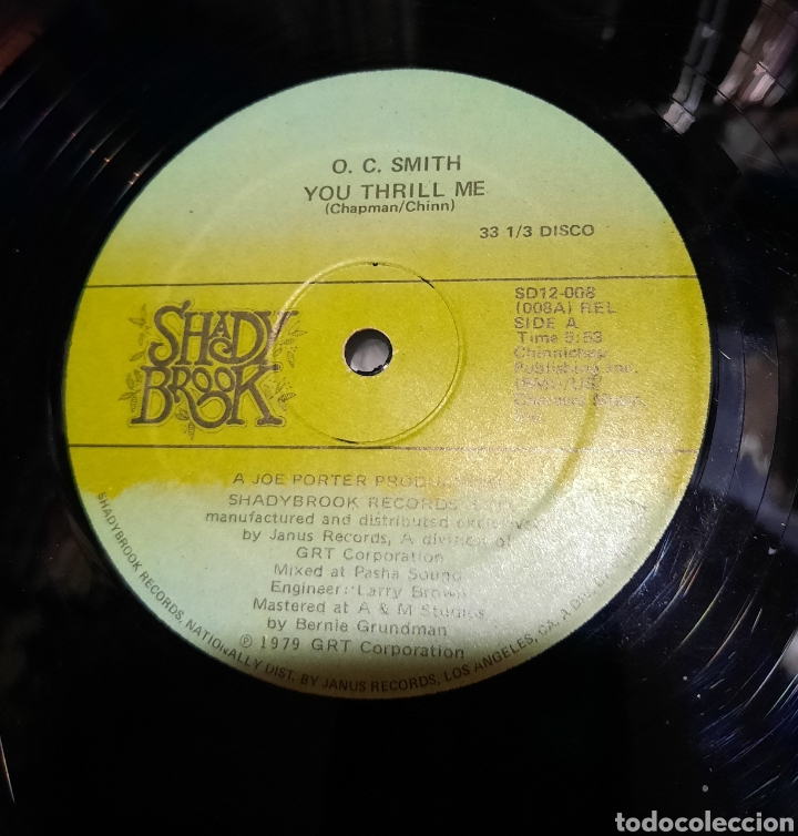 Discos de vinilo: O. C. Smith* &ndash; You Thrill Me / Everythings Changed - Foto 2