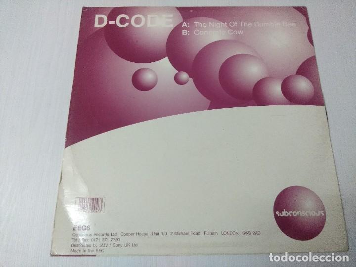 Discos de vinilo: D-CODE/THE NIGHT OF THE BUMBLE BEE. - Foto 3