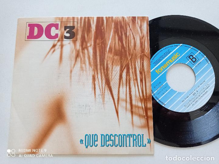 Discos de vinilo: DC3 - Que Descontrol - SINGLE FONOMUSIC 1992 // SYNTH POP - Foto 1