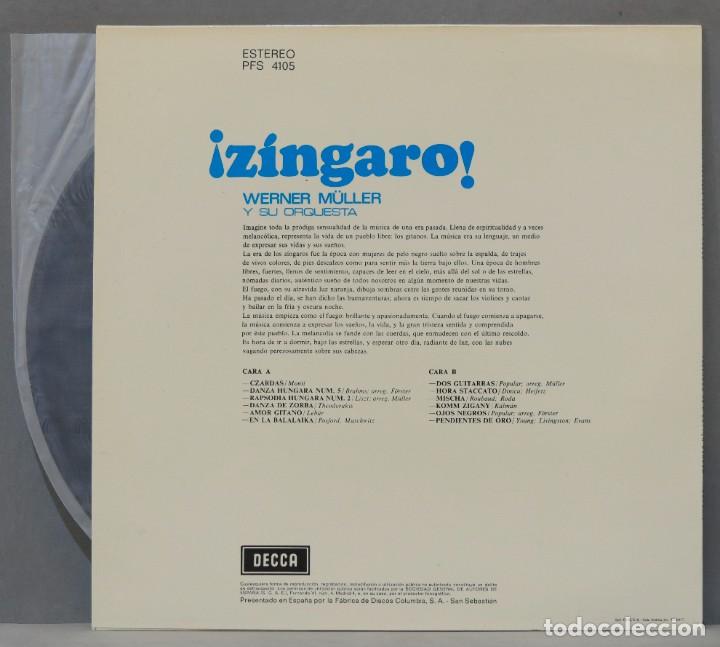 Discos de vinilo: LP. Werner M&uuml;ller y Su Orquesta. &iexcl;Z&iacute;ngaro! - Foto 2