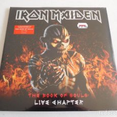 Discos de vinilo: IRON MAIDEN. 3 LP. THE BOOK OF SOULS LIVE CHAPTER. EDICIÓN ORIGINAL EU DE 2017 PRECINTADO