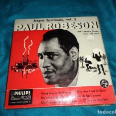 Discos de vinilo: PAUL ROBESON. NEGRO SPIRITUALS VOL. 2. EP. PHILIPS, EDC. UK (#)