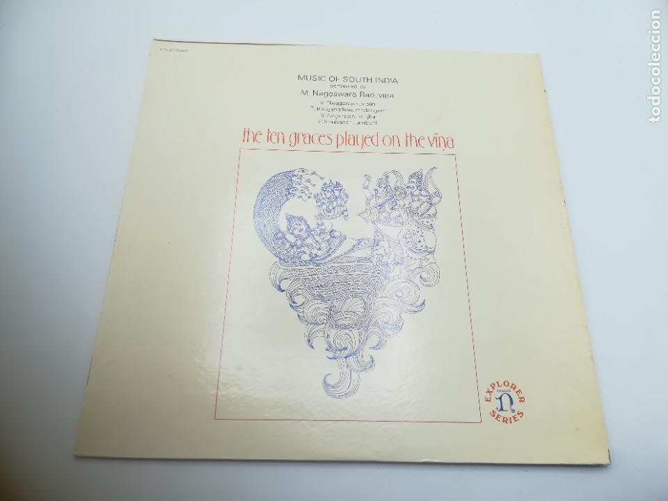 Discos de vinilo: LP. THE TEN GRACES PLAYED ON THE VIÑA. MUSIC OF SOUTH INDIA. M.NAGESWARA RAO. - Foto 1 - 295032743