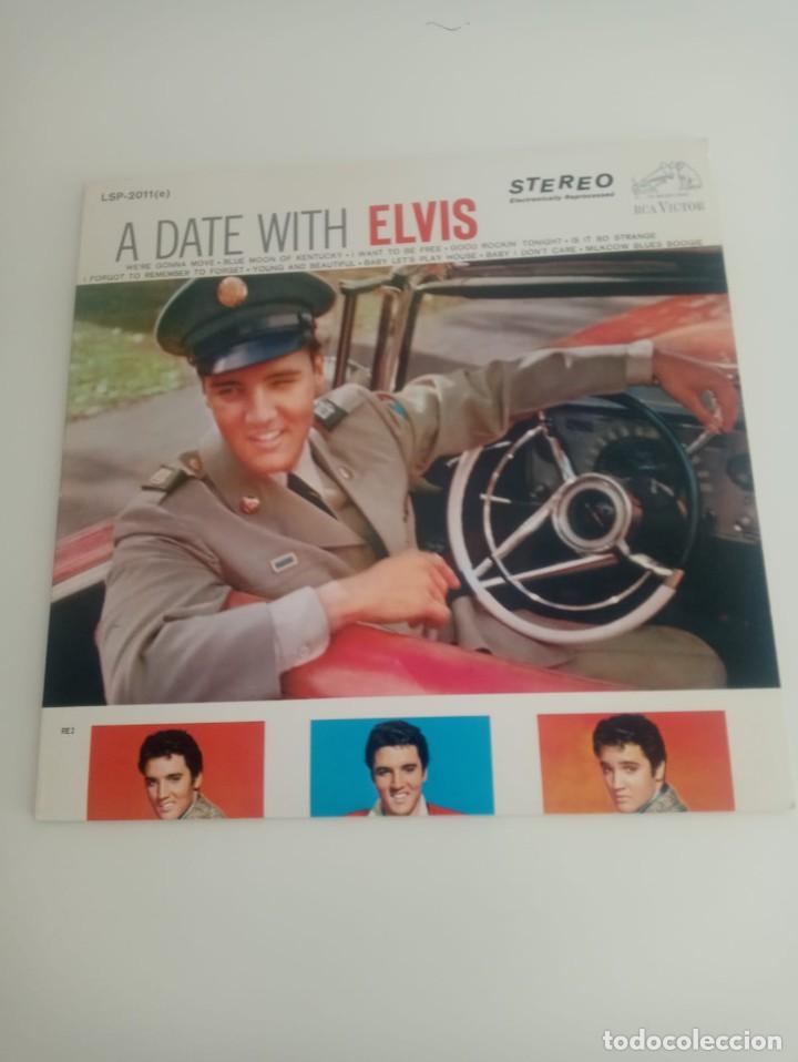 Discos de vinilo: LP &rdquo;A Date With Elvis&rdquo; de 1959. Editado en Canad&aacute;. RCA Victor - Foto 1