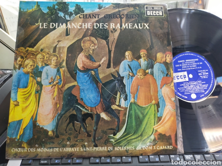 Discos de vinilo: Chant gregorien LP le dimanche des rameaux Espa&ntilde;a 1966 - Foto 1