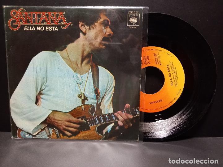 Discos de vinilo: SANTANA ELLA NO ESTA SINGLE 1977 SPAIN PDELUXE - Foto 1