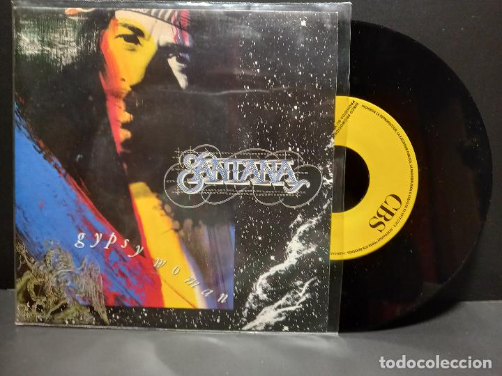 Discos de vinilo: SANTANA GYPSY WOMAN SINGLE PDELUXE 1990 SPAIN - Foto 1 - 295344273