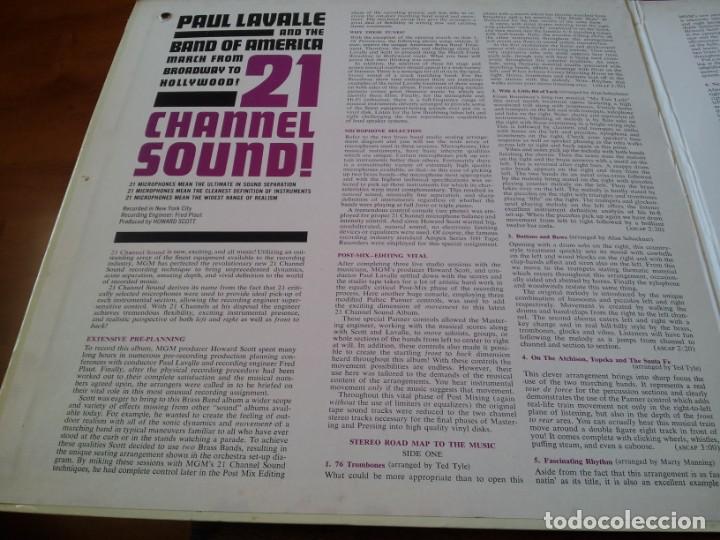 Discos de vinilo: Paul Lavalle - March from Broadway to Hollywood - Lp GMG 1975 carpeta doble - Made Usa - Foto 3 - 295348533