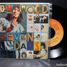 Discos de vinilo: RON WOOD - ROLLING STONES - SIETE DIAS - SEVEN DAYS PDELUXE SINGLE 1975 SPAIN