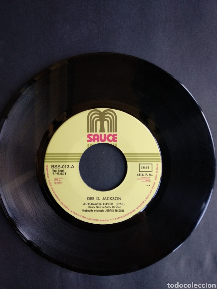 Discos de vinilo: *DEE D. JACKSON, AUTOMATIC LOVER, SAUCE - Foto 3