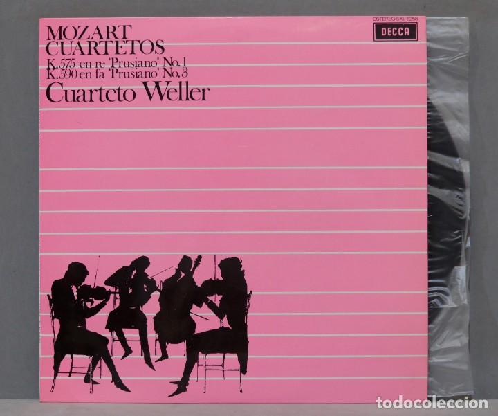 Discos de vinilo: LP. Mozart. Cuarteto Weller. Cuartetos - Foto 1