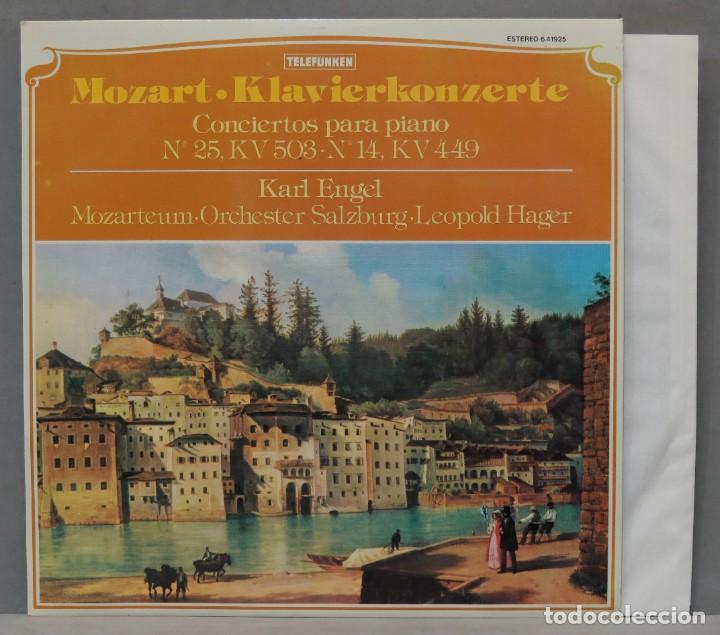 Discos de vinil: LP. Klavierkonzerter, Conciertos Para Piano N&ordm; 25, KV 503, N&ordm; 14, KV 449. MOZART. ENGEL