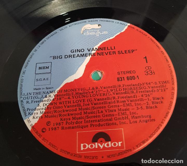 Discos de vinilo: GINO VANNELLI - BIG DREMERS - Foto 2