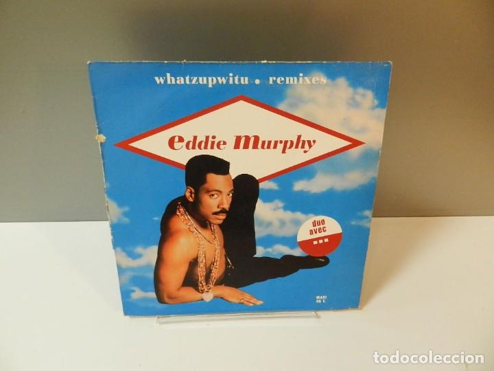 DISCO VINILO MAXI. EDDIE MURPHY – WHATZUPWITU. 33 RPM (Música - Discos de Vinilo - Maxi Singles - Rap / Hip Hop)