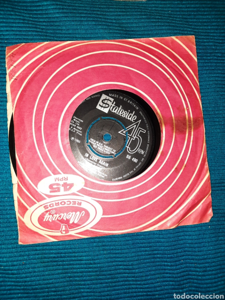 Discos de vinilo: SINGLE GENE PITNEY, BACKSTAGE , IN LOVE AGAIN. 1966 - Foto 1