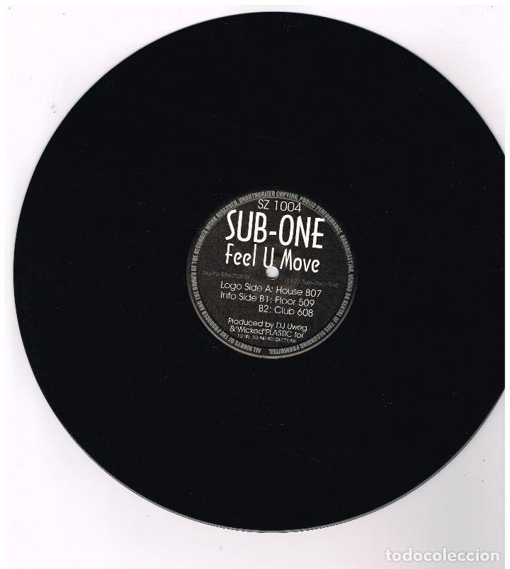 Discos de vinilo: SUB-ONE - FEEL U MOVE - MAXI SINGLE 1997 - ED. AUSTRIA - SOLO VINILO - Foto 1