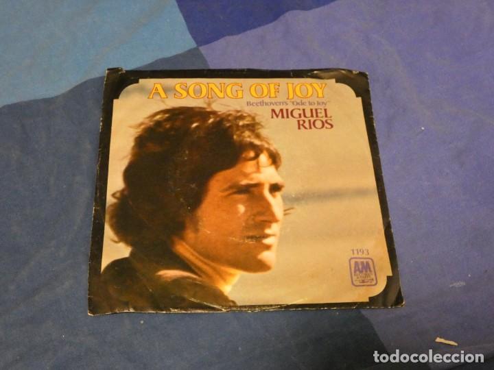 BOXX129 DISCO 7 PULGADAS USA ESTADO DECENTE MIGUEL RIOS A SONG OF JOY / EL RIO (Música - Discos de Vinilo - Maxi Singles - Pop - Rock - New Wave Internacional de los 80)