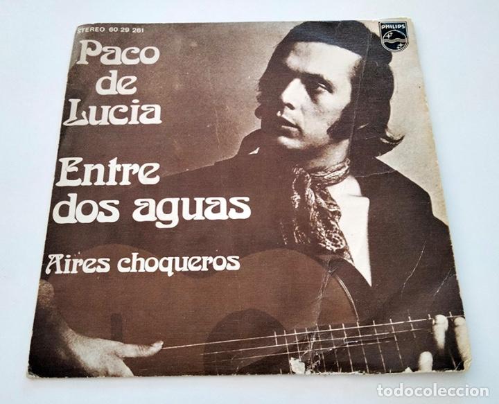 Discos de vinilo: VINILO SINGLE DE PACO DE LUCÍA. ENTRE DOS AGUAS. 1974. - Foto 1 - 295687593