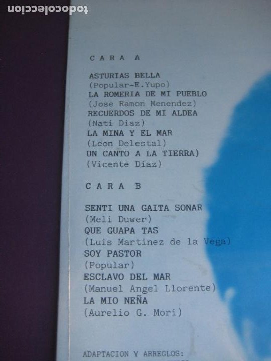 Discos de vinilo: Vicente Díaz – Retazos - LP DIAMANTE 1985 PRECINTADO - FOLK ASTURIAS TRADICIONAL - Foto 3 - 295697113