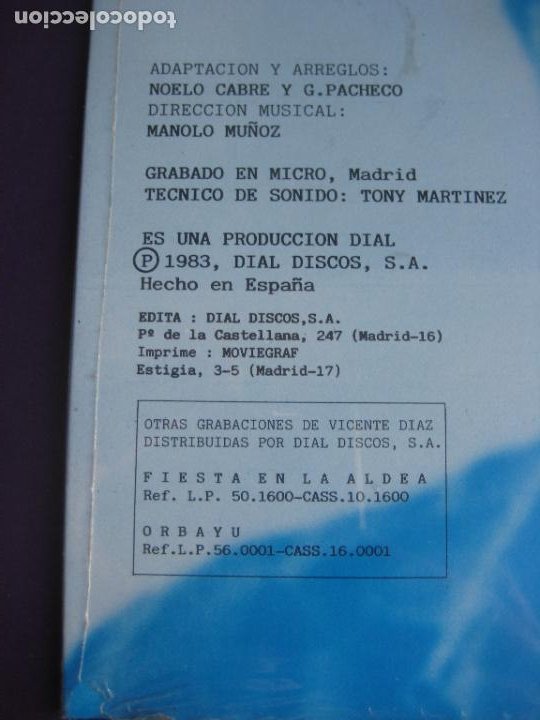 Discos de vinilo: Vicente Díaz – Retazos - LP DIAMANTE 1985 PRECINTADO - FOLK ASTURIAS TRADICIONAL - Foto 4 - 295697113