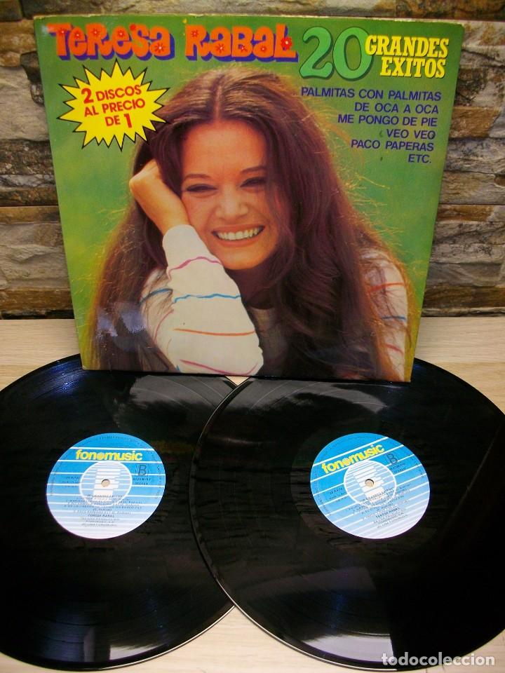 Discos de vinilo: Teresa Rabal &ndash; 20 Grandes &Eacute;xitos 2 x LP - Foto 1