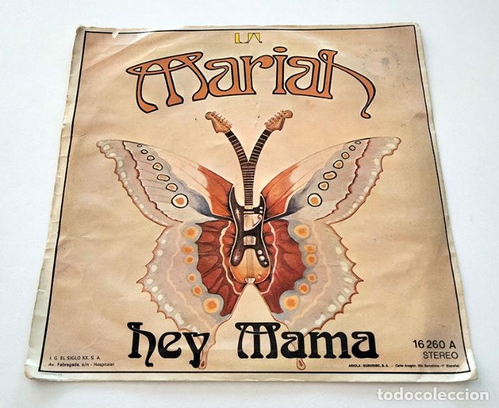 Discos de vinilo: VINILO SINGLE DE MARIAH. HEY MAMA. 1975. - Foto 2