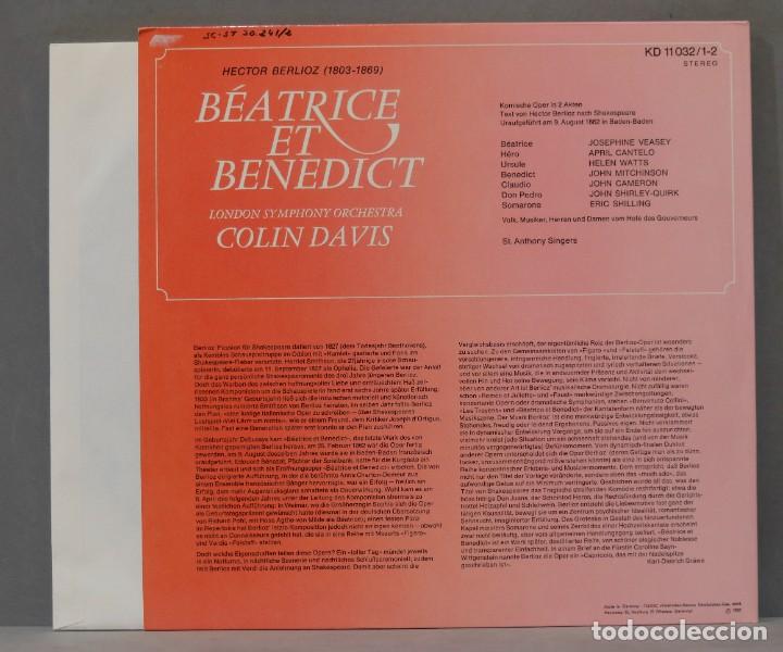 Discos de vinilo: LP. BEATRICE ET BENEDICT. BERLIOZ. DAVIS - Foto 2