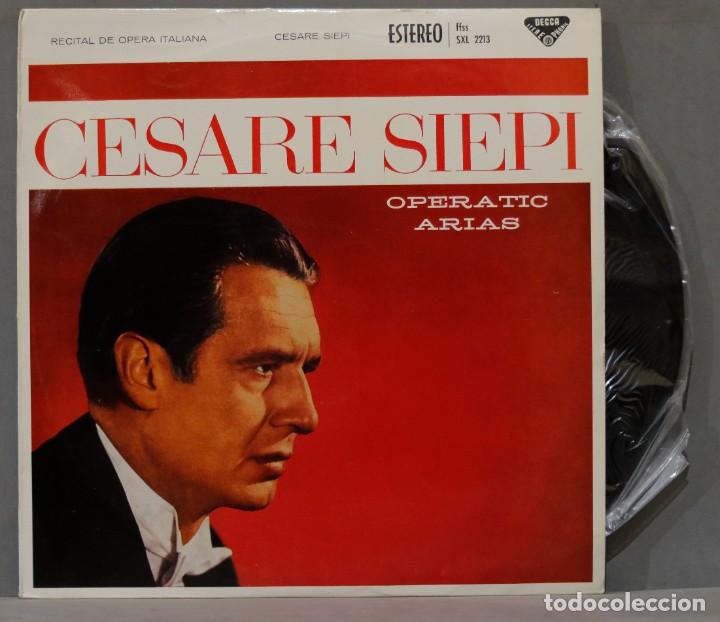 LP. CESARE SIEPI. OPERATIC ARIAS (Música - Discos de Vinilo - EPs - Clásica, Ópera, Zarzuela y Marchas	)