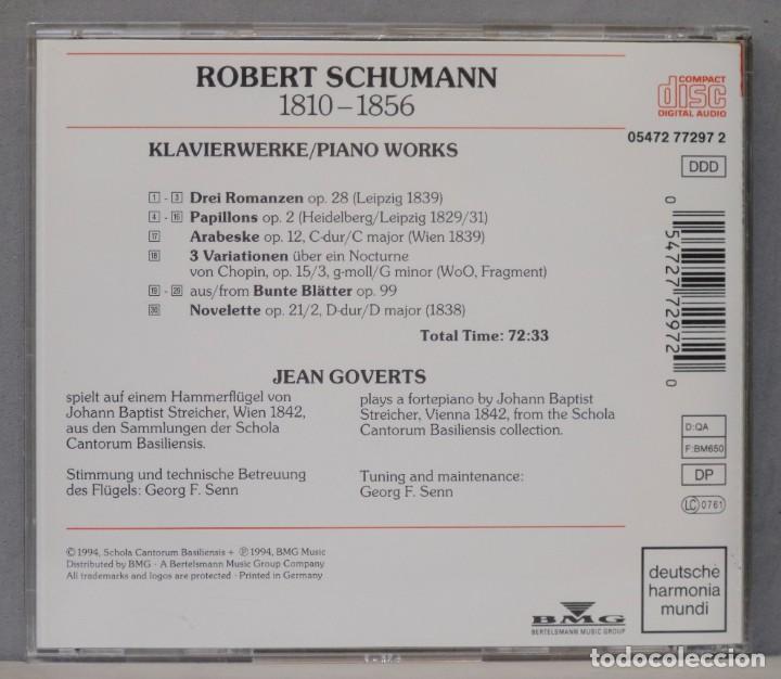 Discos de vinilo: CD. Schumann. Piano Works. Jean Goverts - Foto 2