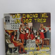 Discos de vinil: LAS CHICAS DEL UN DOS TRES, NO SEA USTED CICUTA (EMI 1972) -SINGLE-. Lote 295828328