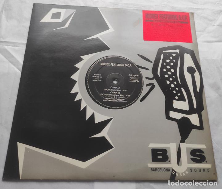 Discos de vinilo: Middex Featuring O.C.P. &lrm;&ndash; Loco-MAXI-ESPA&Ntilde;A-1994- - Foto 1