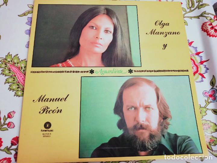 Discos de vinilo: Olga Manzano Y Manuel Picón ‎– Aguardiente.1977. FONOMUSIC 84.2165/5. NUEVO. MINT / MINT - Foto 1 - 295877038