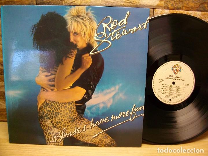 Discos de vinilo: Rod Stewart &ndash; Blondes Have More Fun LP - Foto 1