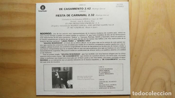 Discos de vinilo: Rodrigo &ndash; De Casamiento - Foto 3