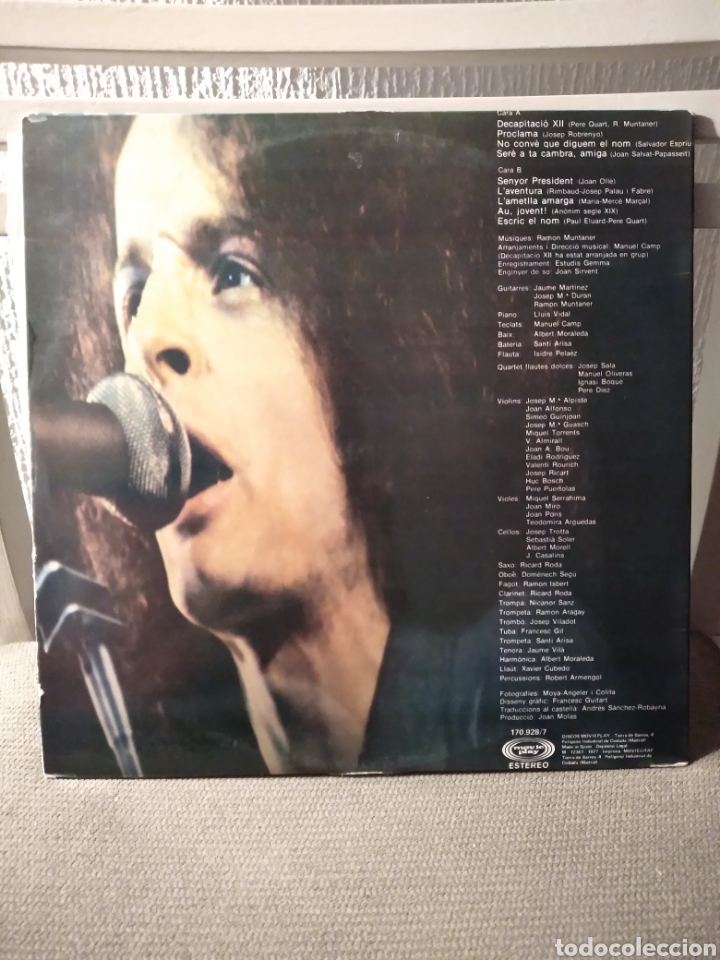 Discos de vinilo: Vinilo - RAMON MUNTANER &rdquo;CRONIQUES&rdquo; - Foto 3