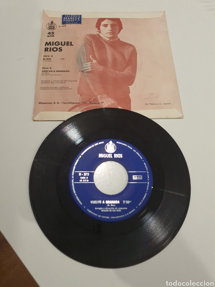 Discos de vinilo: disco Miguel r&iacute;os vuelvo a Granada - Foto 1