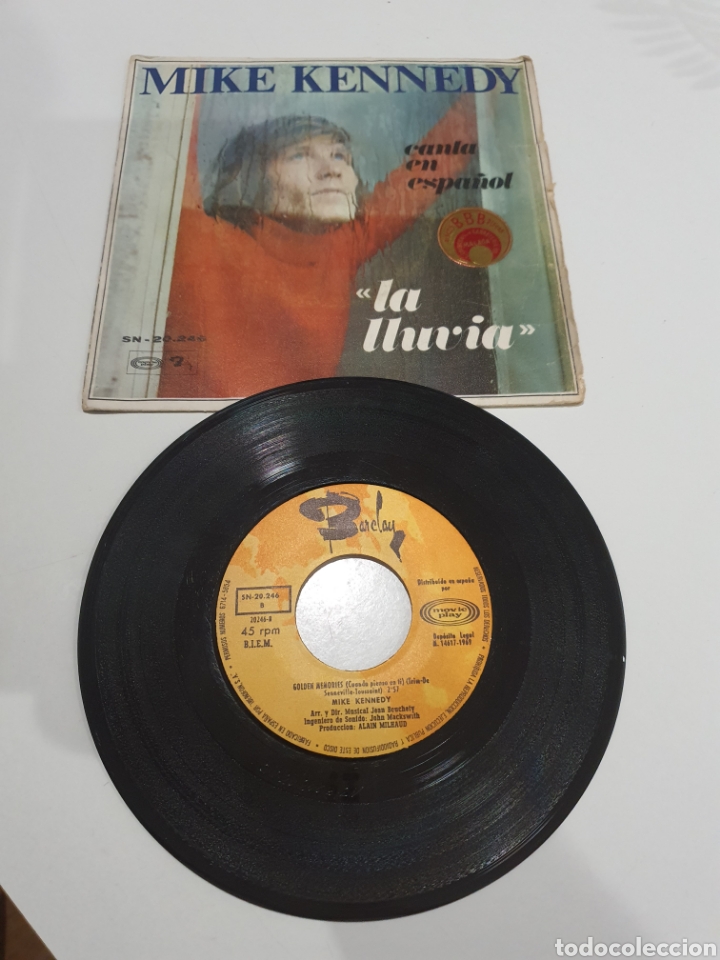 Discos de vinilo: disco Mike Kennedy la lluvia - Foto 1
