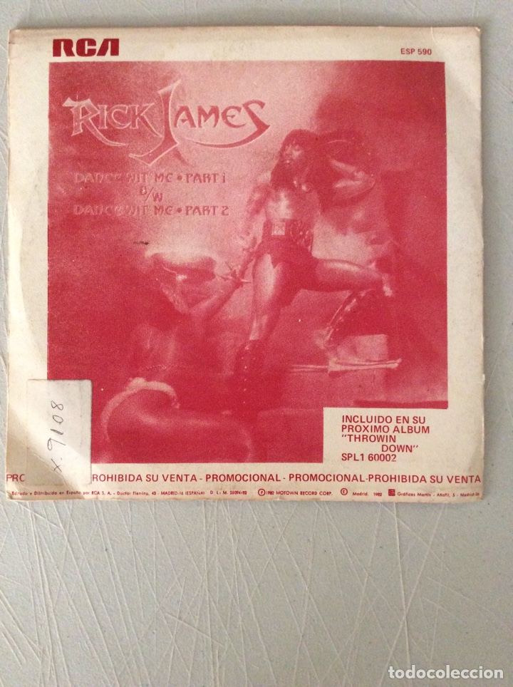 Discos de vinilo: Rick James. Dance wit me - Foto 2