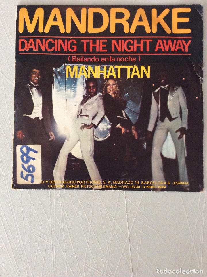 Discos de vinilo: Mandrake. Dancing the night away. Manhattan - Foto 2