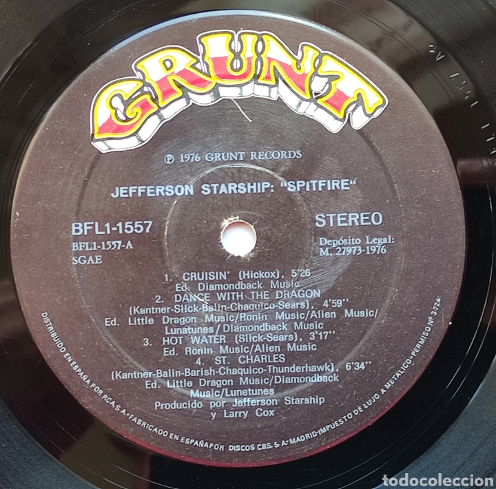 Discos de vinilo: 3 LPs de JEFFERSON STARSHIP - Foto 8
