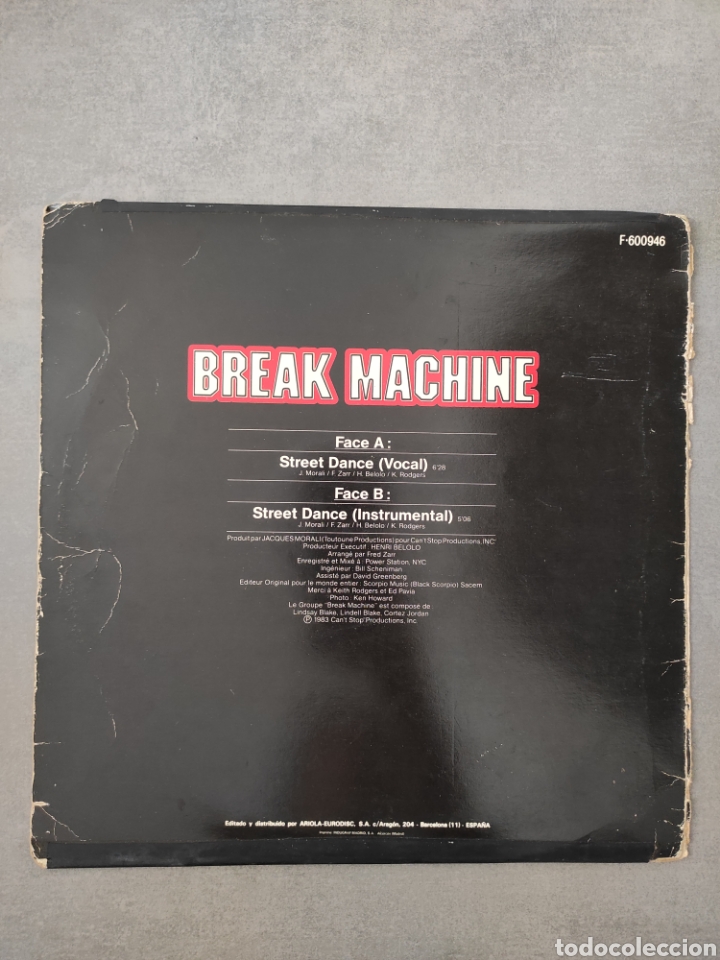 Discos de vinilo: BREAK MACHINE - Foto 2