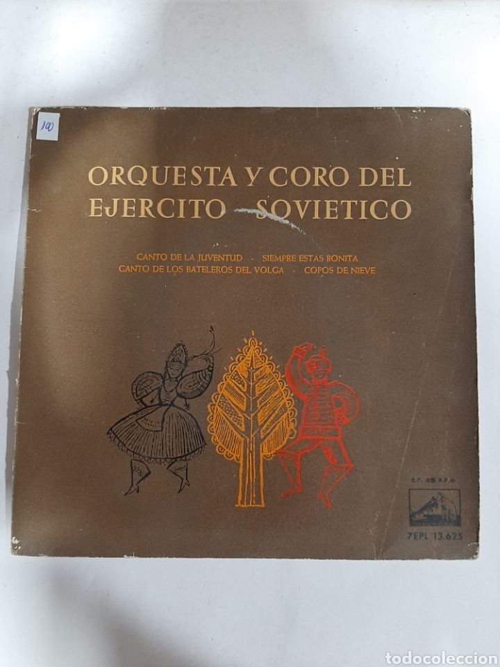Discos de vinilo: MV100 orquesta y coro del ej&eacute;rcito sovi&eacute;tico- mini vinilo de SEGUNDAMANO - Foto 1
