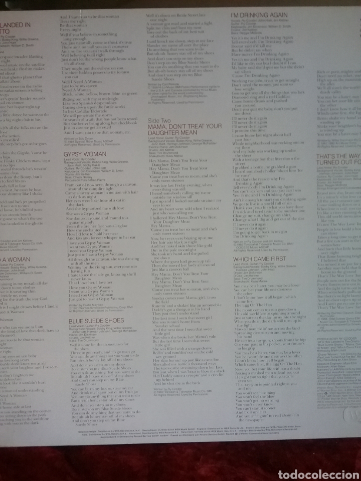 Discos de vinilo: RY COODER 1982 W&B Copia Germany - Foto 2