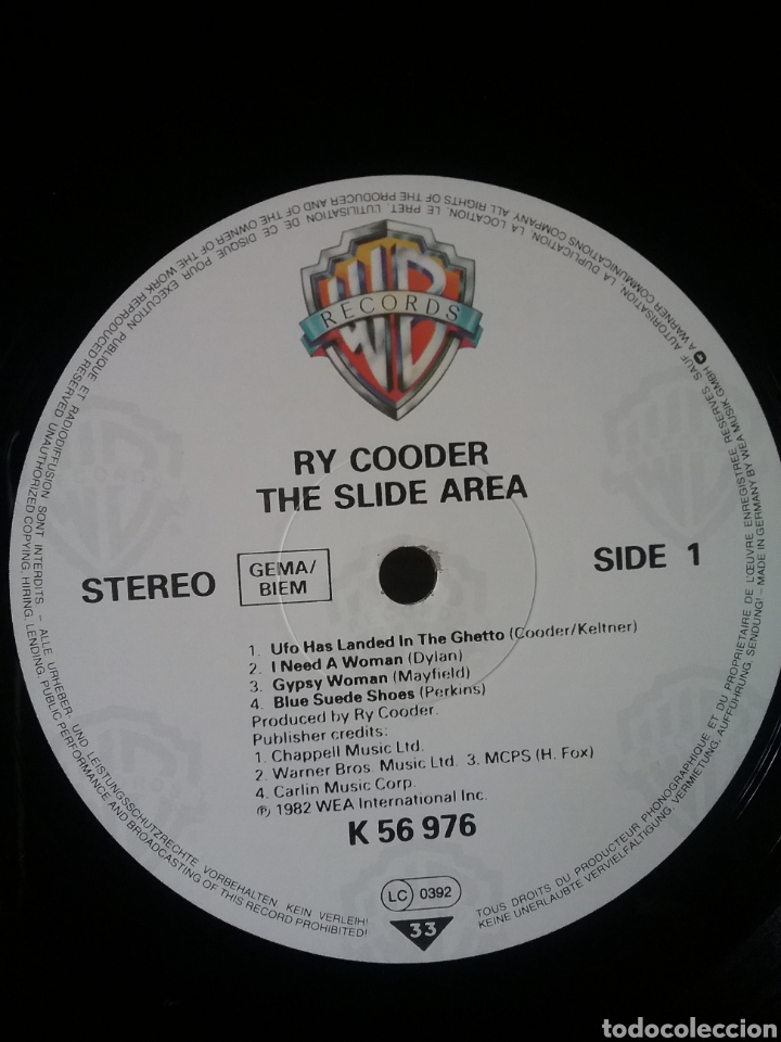 Discos de vinilo: RY COODER 1982 W&B Copia Germany - Foto 3