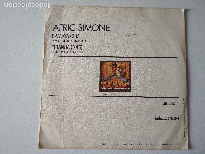 Discos de vinilo: Afric Simone – Ramaya, 1975 - Foto 3 - 296686168