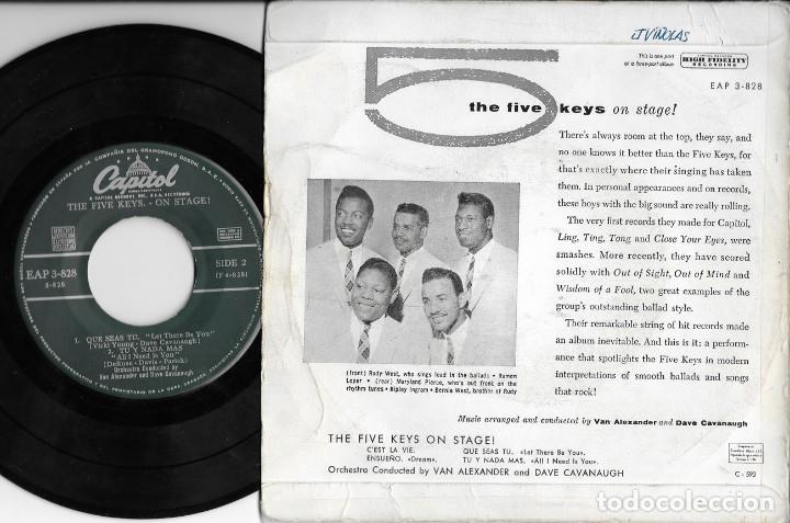 Discos de vinilo: THE FIVE KEYS EP CEST LA VIE ESPA&Ntilde;A CAPITOL PART 3 - Foto 2