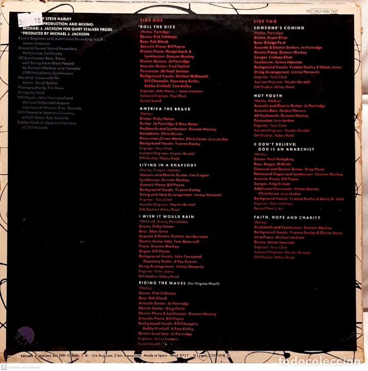 Discos de vinilo: Steve Harley &lrm;&ndash; Hobo With A Grin - Foto 2