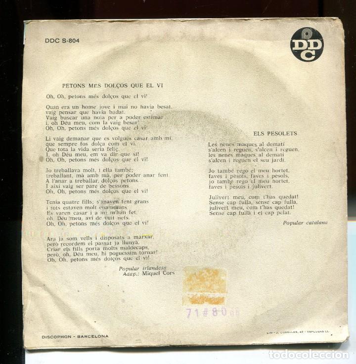 Discos de vinilo: miquel cors. can&ccedil;o de participaci&oacute;. sp ddc 1969 - Foto 2